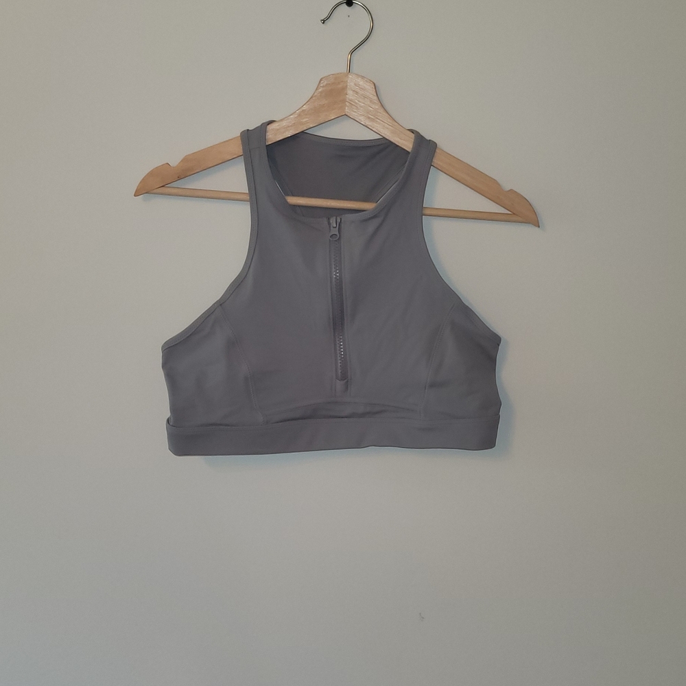 Gray Women's Sports Bra / Swim Top